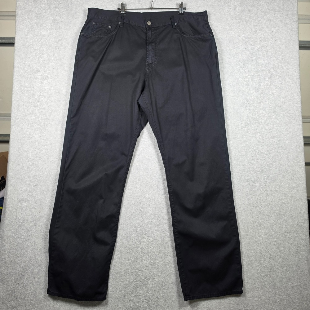 Lucky Brand Pants Mens Size 40x34 Black 181 Relaxed Straight 5 Pocket 100% Cotto